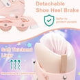thumbnail image 6 of YYW Kids Inline Skates with Light Up Wheels,4-Size Adjustable Roller Skates for Girls(Pink,M), 6 of 11