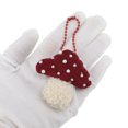 thumbnail image 5 of Unique Bargains 1 Pc Handbag Charm Cute Beaded Chain Handbag Accessories Red Beige, 5 of 6
