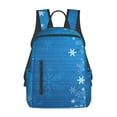 thumbnail image 1 of Fotbe Blue Christmas Mochila Ligera para Hombres y Mujeres - Duradera y Resistente al Agua, Ideal para Escuela, Trabajo, Viajes y Uso Diario, 1 of 7