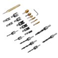 thumbnail image 1 of Fraise à fraise, 23Pcs Outil de Chanfrein Durable HSS Conception Standard Portable pour le Traitement, 1 of 8