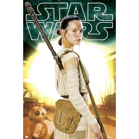 Star Wars Vii Rey Poster Poster Print