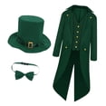 thumbnail image 4 of Disfraz de San Patricio para cosplay medieval para fiesta temática de Halloween L, 4 of 9