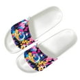 thumbnail image 2 of Psesaysky Fashionable Graffiti Slide Sandals for Men Boys Soft Comfortable Anti-Slip Lightweight Beach Sandals Size 5-14, 2 of 4