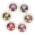 thumbnail image 3 of Nail Art Glitter, 6 cajas Nail Art Nail Lentejuelas Nail Glitter Compacto y liviano, 3 of 9