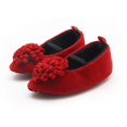 thumbnail image 2 of Baby Girls Pointed Stamens Cute Shoes Leather Soft Soled Non-slip Shoes, 2 of 3