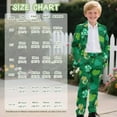 thumbnail image 7 of Xoenoiee Green Heart Shamrock Print Boys Slim Fit Suits for Boys St. Patrick's Day Suit Set Dresswear Ring Bearer Outfit Kids Suits Wedding Dress, Size 5-6 Years, 7 of 7