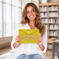 thumbnail image 6 of Roiihwy Pencil Pouch for 3 Ring Binder, Yellow Binder Pencil Case Bulk with Zipper & Clear Window, Big Capacity Pencil Bag for Office Classroom Supplies on Clearence, 6 of 6