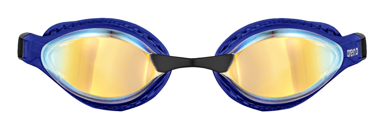 Arena Swimming Goggle Anti-fog Non Cushion Mirror AGL130M Yellow Smoke Purple 