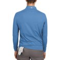 thumbnail image 2 of Three Sixty Six Men's Dry-Fit 1/4 Zip Golf Pullover, 3X-Large Steel Blue, 2 of 3