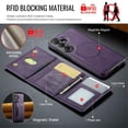 thumbnail image 5 of MAGKING Case For Samsung Galaxy S26+ 5G, RFID Blocking, PU Leather,Compatible With MagSafe Detachable 2 In 1 Wallet With Multi-Card Slots,Magnetic Protective Cover,Purple,For Galaxy S26+ (5G), 5 of 8