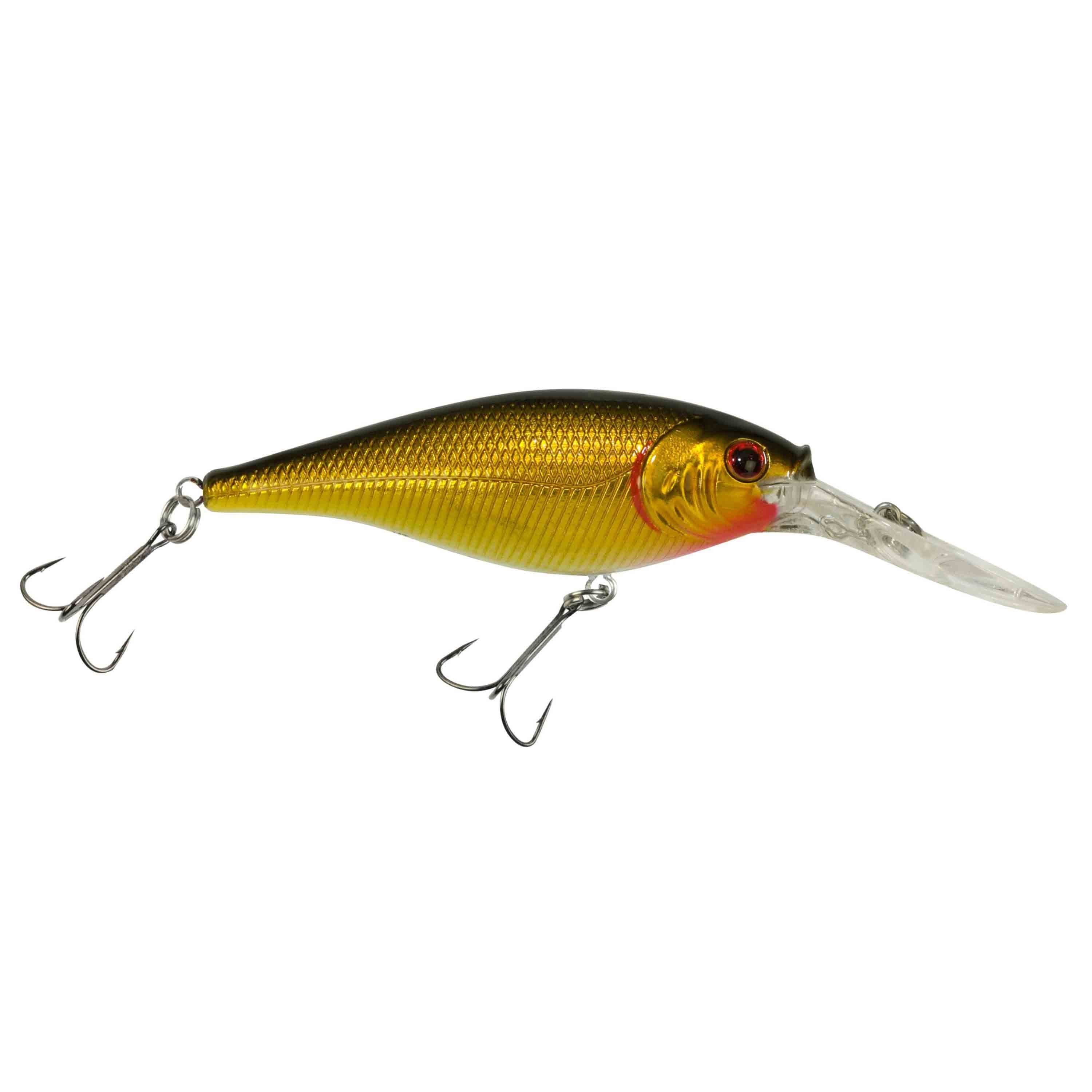 (2 pack) Berkley Flicker Shad Fishing Lure, Black Gold, 5/16 oz
