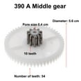 thumbnail image 1 of For 390 Gearbox Ride Toy Car 550 5P Large Gear 550 5P Middle Gear 550 5P Set, 1 of 9