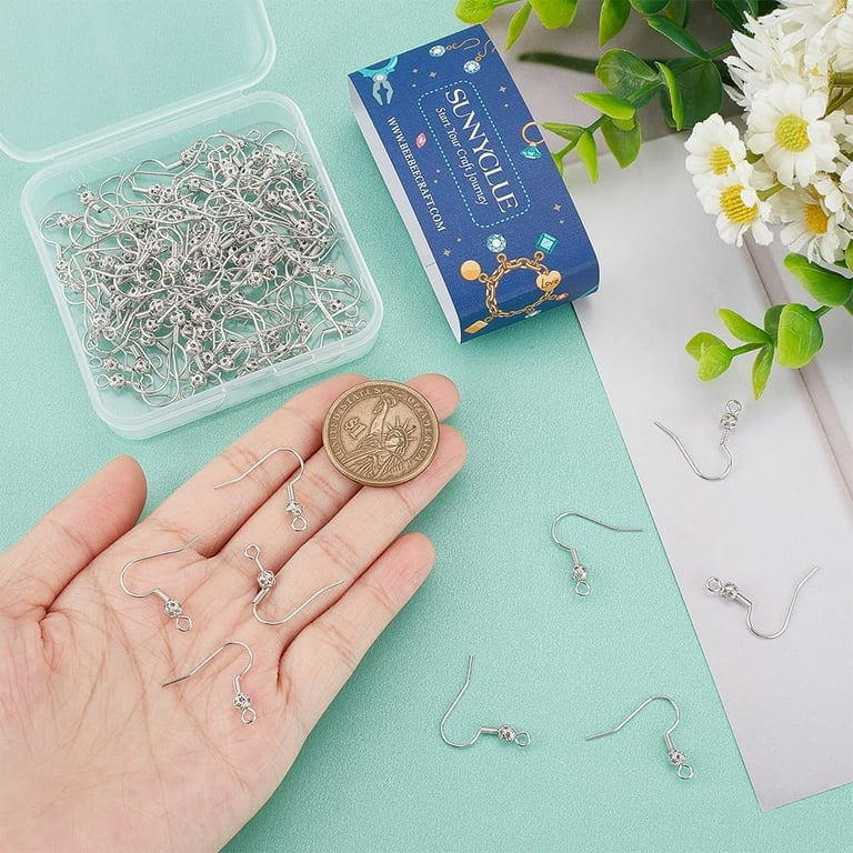 160Pcs 18K Gold Plated Earring Findings French Earring Hooks Fish