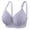 Grey, variant on Large Size Adjustable Bra Thin Comfortable Wireless Fashion Underwear for Middle and Old Age Women Supportive Soft Breathable