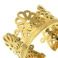 thumbnail image 4 of Crown Wide Band Ring - 14K Gold Plated Stainless Steel Ring - Adjustable Vintage Ring for Women - Gold Thumb Ring - Hippie Jewelry, 4 of 8