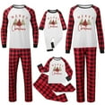 thumbnail image 1 of Pyjamas de Noël Assortis pour la Famille Pyjamas Ensemble de Noël pour la Famille à Carreaux Assortis Pâques Pyjama à Carreaux Gramme pour l'Hiver Chaud et Douillet Rouge TG, 1 of 5