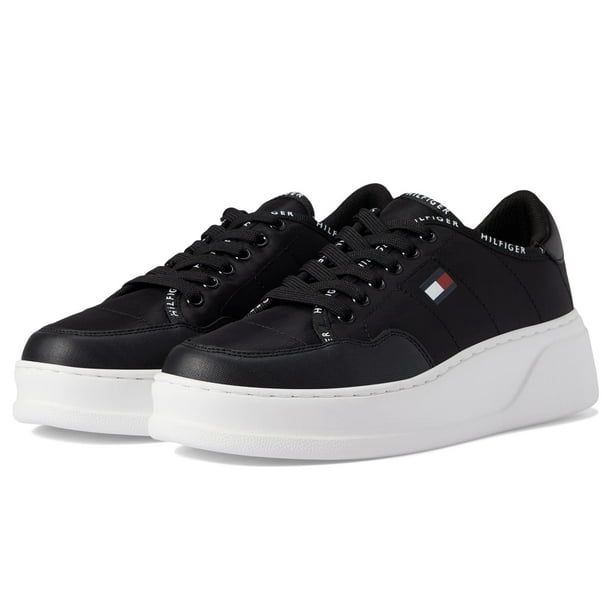 Zapatilla Tommy Hilfiger Grazie para mujer, negra, plataforma 9US