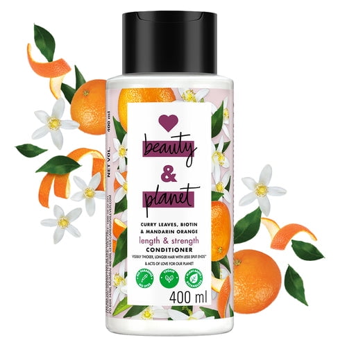 Love Beauty and Planet Curry Leaves, Biotin & Mandarin Paraben Free Conditioner For Long & Strong Hair - 400ml
