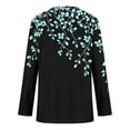 thumbnail image 6 of Ladies Spring Tops and Blouses Long Sleeve Womens Shirts Trendy Graphic Women Print Tops Lapel Long Sleeve Shirt My Items, 6 of 7