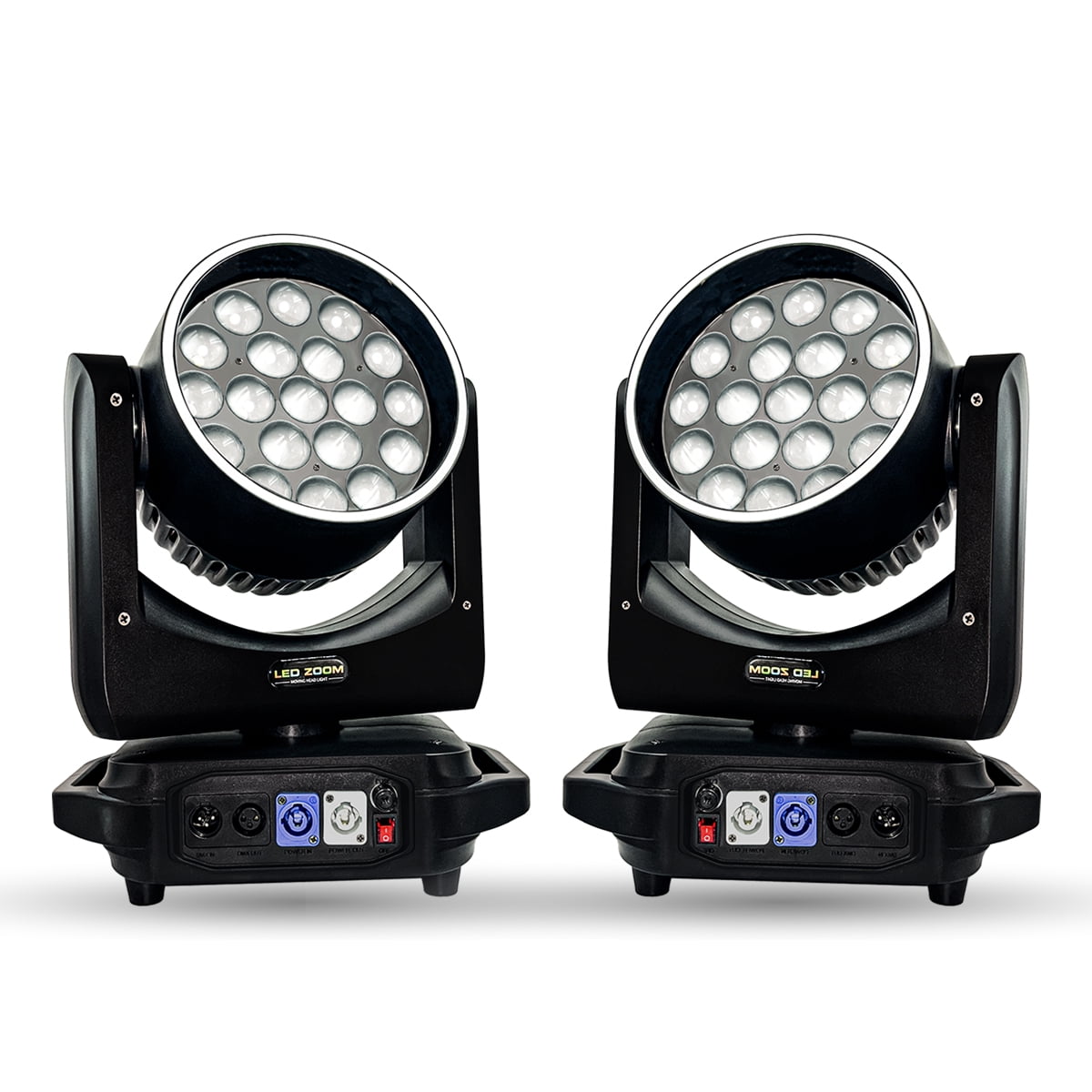19x15W Led Moving Head Light 2Pcs RGBW Beam Lyre Wash Lights  Effect Perfect For Stage TV Theatre And TV Studio