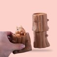 thumbnail image 1 of Trayknick Squeeze Toy Telescopic Squirrel Arise Design Silicone Stress Relief Decompression Toy for Prank Brown, 1 of 12