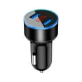 thumbnail image 3 of Car Charger USB C Fast Charge,Car Charger 2 Port Cigarette Lighter USB Adapter LED Voltage Monitor,Cigarette Lighter Adapter USB C Compatible for Android Phone and Tablet Devices,Black, 3 of 4