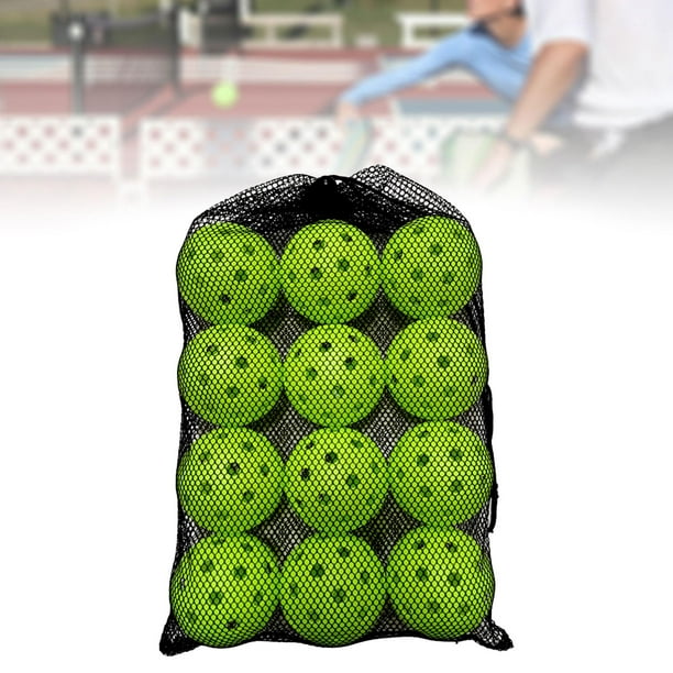 12 Uds bolas de Pickleball accesorios de entrenamiento Pickleball pelota de competición para exteriores verde
