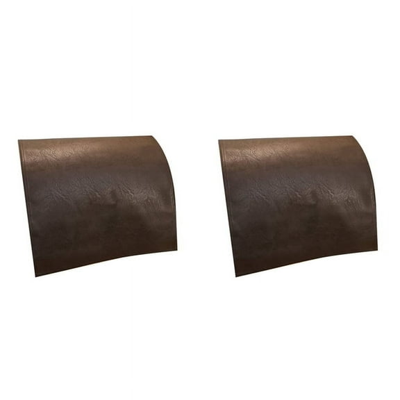 2X Non-Slip Leather Headrest Protector for Recliner Chair,Headrest Cover Coffee Color