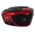 thumbnail image 5 of Jensen CD-475R Reproductor de CD estéreo deportivo portátil con radio AM/FM y entrada de línea auxiliar y conector para auriculares (rojo), 5 of 5