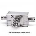 thumbnail image 2 of New 2 Way CB/HAM Antenna Coax Switches with OFF/Ground Protection 100W 1-30MHz Manual Coaxial Antenna Switches BNC,1 * 2 Way ant switch,Silver, 2 of 6