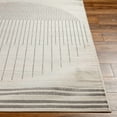 thumbnail image 4 of BoutiqueRugs Chet Gray and Beige Modern Abstract Geometric Area Rug - Minimalist Contemporary Striped Rug for Living Room, Bedroom, Dining Room - Charcoal, Light Gray, Cream - 11'10" x 15', 4 of 9