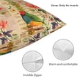 thumbnail image 3 of Pofeuu Vintage Bird Print Double-sided plush pillowcase Square Throw Pillow Covers Pillows Cover for Living Room Bedroom Sofa Couch Cushion Cover（No pillow core）-20"x20", 3 of 7