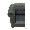 Best Master Furniture Venice Upholstered Chair Klein Charcoal