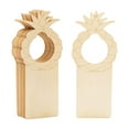 thumbnail image 1 of 10x Perchas de perilla de puerta sin terminar Etiquetas de puerta Tablero novedoso portátil Letreros de perilla de puerta de madera en blanco livianos Piña mayimx Colgadores de etiquetas para puertas, 1 of 9