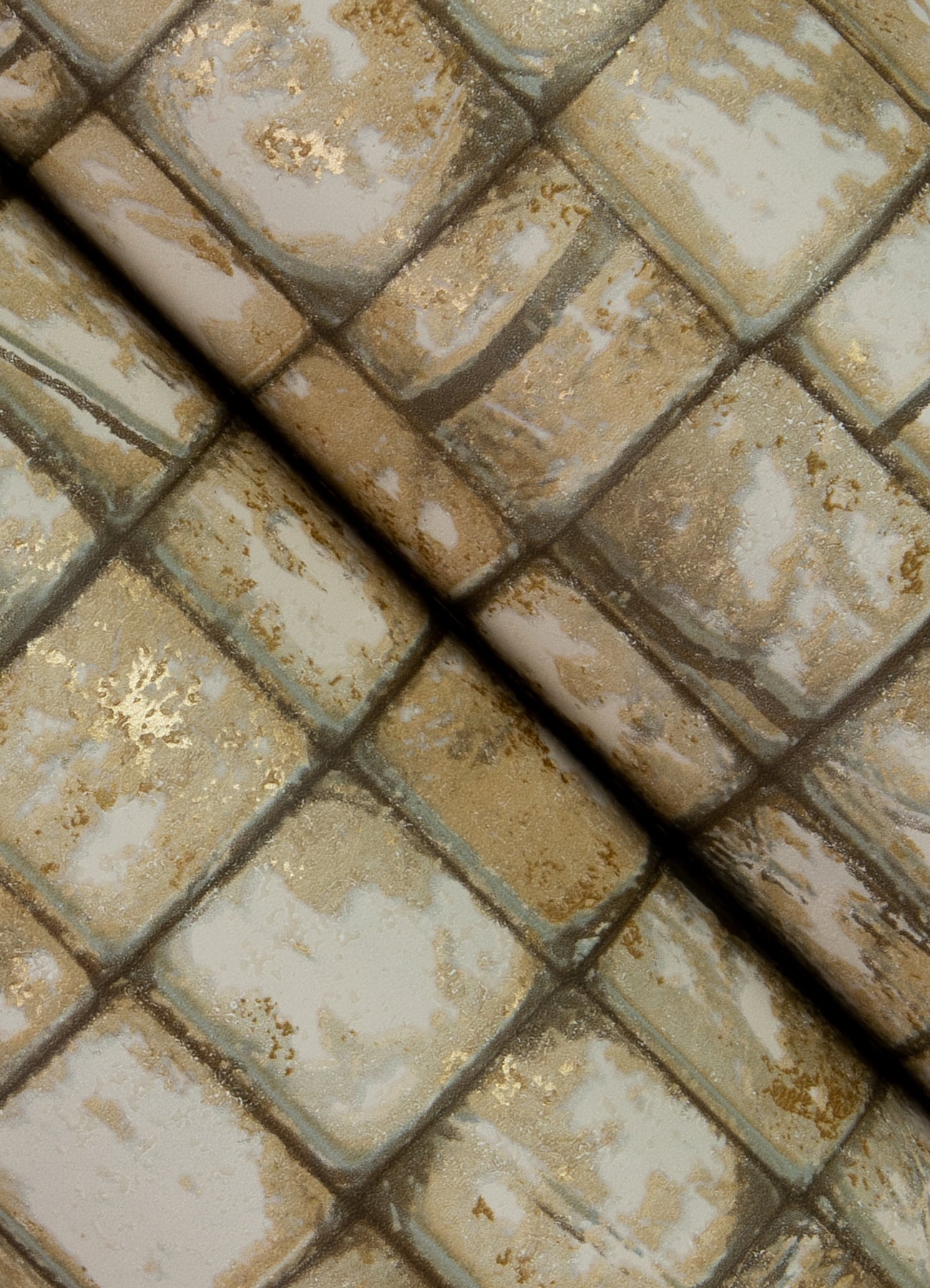 Advantage Kingsley Neutral Tiled Wallpaper