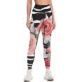 thumbnail image 3 of Boho Chic Flowers High Waisted Leggings for Women Regular & Plus - No See Through Tummy Control Cycling Workout Yoga Pants without Pockets S, 3 of 6