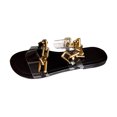 thumbnail image 2 of Sandalias planas decorativas con cadena de metal informal para mujer Wmkox8yii  ytu1666, 2 of 3