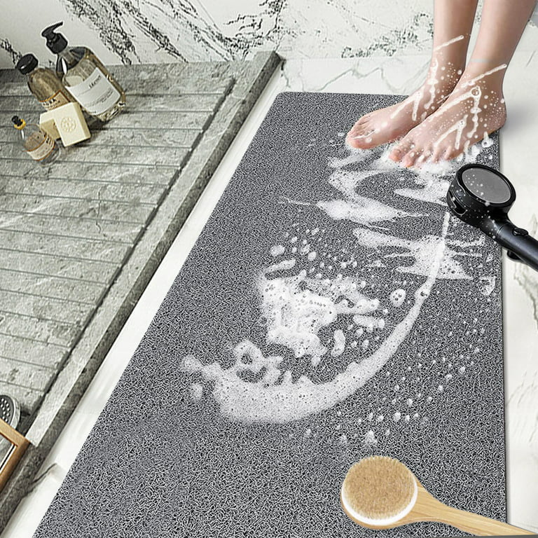 36x17 Bath Tub Mat Anti Slip Machine Washable Antibacterial Bathroom Floor  Mat