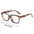 thumbnail image 3 of Tortoiseshell Square Reading Glasses with Blue Light Filtering Technology for Eye Comfort and Reduced Screen Glare, 3 of 5