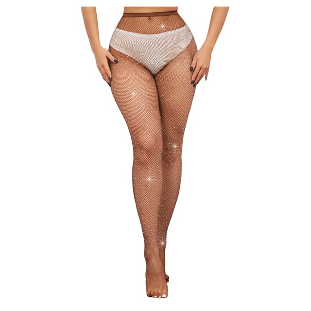 TSADFHJI Lingerie Ensembles pour Femmes Aguichant Sans Entrejambe Style Mouillé Résille Aguichant Pailletée Tenue de Concert Résille Bas Jaune