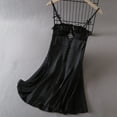 thumbnail image 2 of Feancey Soft Silk Nightgown for Women Bow Spaghetti Strap Lingerie Sleep Dress Ruffle Lace Cami Nightdress Womens Cute Nightgowns with Built in Bra Black M, 2 of 5