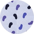 thumbnail image 1 of Ahgly Company Indoor Round Patterned Lavender Blue Area Rugs, 8' Round, 1 of 6