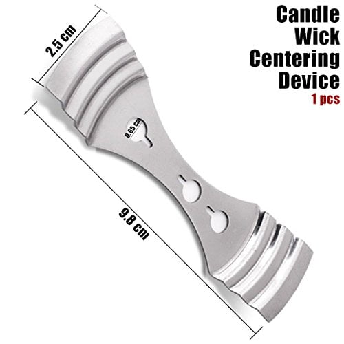 EricX Light 8 inch Candle Wick with Candle Wick Stickers and Candle Wick  Centering Device,60 pcs for Candle Making