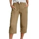 thumbnail image 1 of Pantalones deportivos informales de cintura alta y pierna recta para mujer - Poliéster spandex, cintura elástica, ligeros y transpirables para yoga/running, 1 of 8