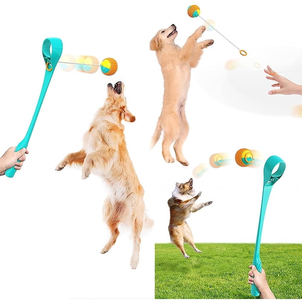 Pelotas para perros, lanzador de pelotas para perros, pelotas auditivas para perros, lanzador de pelotas para perros, pelotas grandes para perros, lanzador de pelotas para perros, juguetes para perros