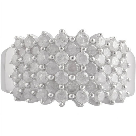 Arista 2.00 Carat T.W. Diamond Women's Layered Anniversary Band in Sterling Silver (I-J, I2-I3)