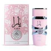 Yara by Lattafa & Pink Blush Shams Al Emarat Khususi by Ard Al Zaafaran - Eau de Parfum Sprays 100ml (3.4 oz) (Bundle)
