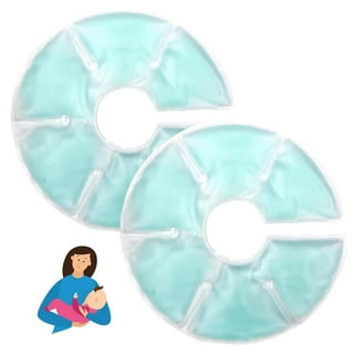  Breast Therapy Pads Breast Ice Pack, Hot Cold Breastfeeding Gel  Pads, Boost Milk Let-Down with Gel Packs, Blue,2 Count… (Blue) : Baby