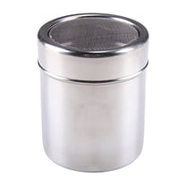 Powdered Sugar Shaker Duster, Cinnamon Shaker Flour Sifter, Fine Mesh Stainless Steel Dredge for Baking, Soda, Flour, Cinnamon, Cocoa, Coffee, Condiment Small
