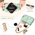 thumbnail image 4 of Womens Chain Shoulder Bag Green in Peony Floral Classic Tote Handbags Fashion Clutch Hobo Purse with Zipper for Travel Casual, 4 of 7
